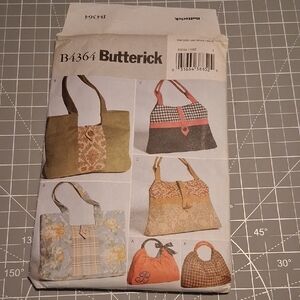 Vintage Sewing Pattern Butterick B4364 Handbages Pattern